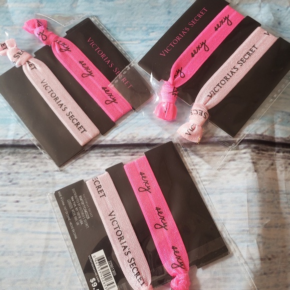 Victoria's Secret Accessories - Nwt Victoria secret hair tie bundle pink